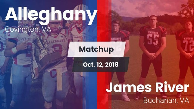 Watch this highlight video of the Alleghany (Covington, VA) football team in its game Matchup: Alleghany vs. James River  2018 on Oct 12, 2018