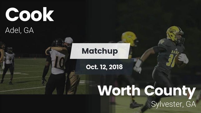 Watch this highlight video of the Cook (Adel, GA) football team in its game Matchup: Cook vs. Worth County  2018 on Nov 2, 2018
