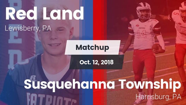 Watch this highlight video of the Red Land (Lewisberry, PA) football team in its game Matchup: Red Land vs. Susquehanna Township  2018 on Oct 12, 2018