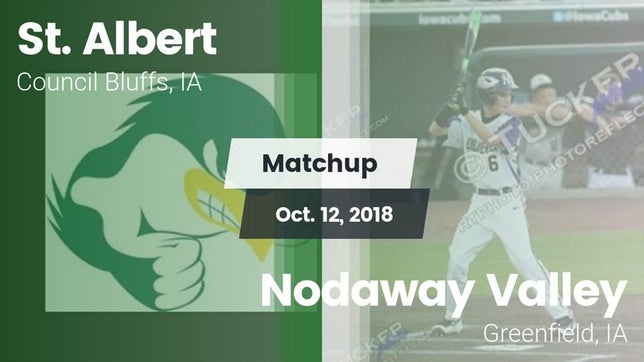 Watch this highlight video of the St. Albert (Council Bluffs, IA) football team in its game Matchup: St. Albert vs. Nodaway Valley  2018 on Oct 12, 2018