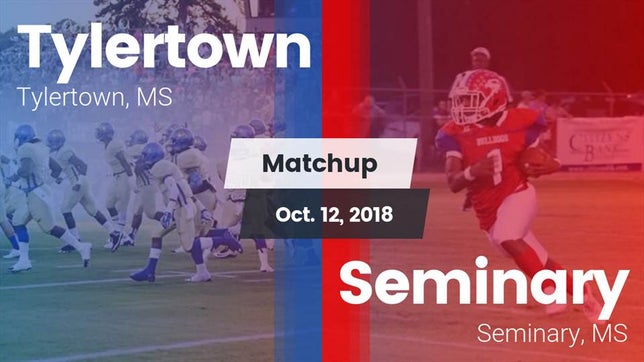 Watch this highlight video of the Tylertown (MS) football team in its game Matchup: Tylertown vs. Seminary  2018 on Oct 12, 2018