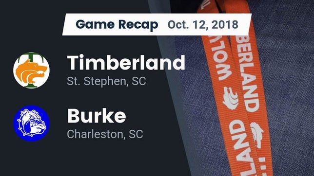 Watch this highlight video of the Timberland (St. Stephen, SC) football team in its game Recap: Timberland  vs. Burke  2018 on Oct 12, 2018
