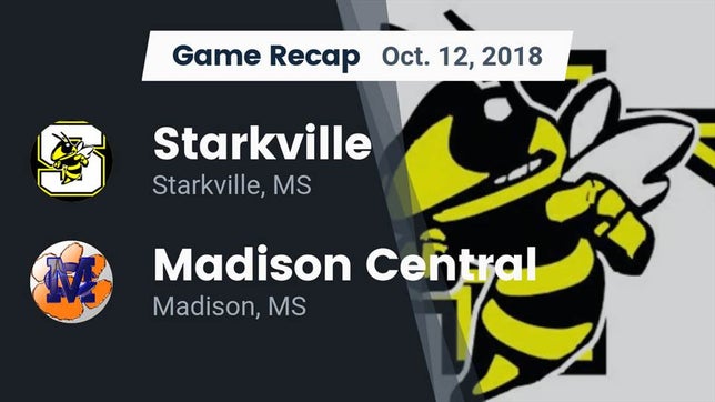 Watch this highlight video of the Starkville (MS) football team in its game Recap: Starkville  vs. Madison Central  2018 on Oct 12, 2018