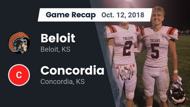 Watch this highlight video of the Beloit (KS) football team in its game Recap: Beloit  vs. Concordia  2018 on Oct 12, 2018