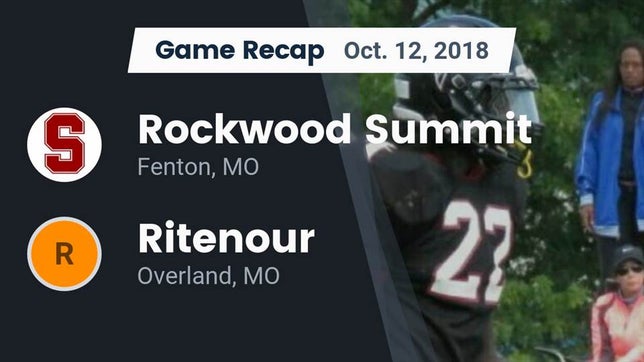 Watch this highlight video of the Rockwood Summit (Fenton, MO) football team in its game Recap: Rockwood Summit  vs. Ritenour  2018 on Oct 12, 2018