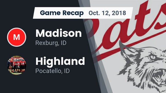 Watch this highlight video of the Madison (Rexburg, ID) football team in its game Recap: Madison  vs. Highland  2018 on Oct 12, 2018