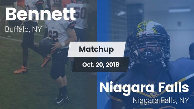 Watch this highlight video of the Bennett/Olmsted/Middle Early College/East (Buffalo, NY) football team in its game Matchup: Bennett  vs. Niagara Falls  2018 on Oct 20, 2018