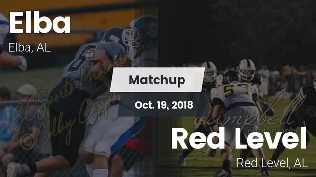 Watch this highlight video of the Elba (AL) football team in its game Matchup: Elba vs. Red Level  2018 on Oct 19, 2018
