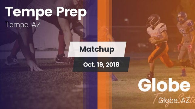Watch this highlight video of the Tempe Prep (Tempe, AZ) football team in its game Matchup: Tempe Prep vs. Globe  2018 on Oct 19, 2018