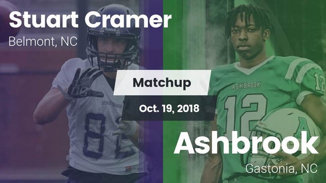 Watch this highlight video of the Cramer (Belmont, NC) football team in its game Matchup: Stuart Cramer vs. Ashbrook  2018 on Oct 19, 2018