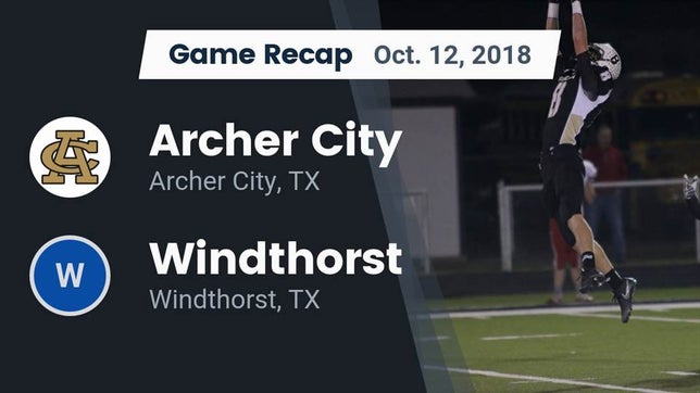 Watch this highlight video of the Archer City (TX) football team in its game Recap: Archer City  vs. Windthorst  2018 on Oct 12, 2018