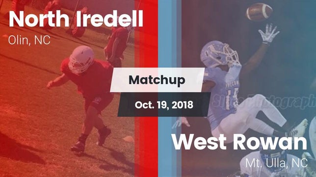 Watch this highlight video of the North Iredell (Olin, NC) football team in its game Matchup: North Iredell High vs. West Rowan  2018 on Oct 19, 2018