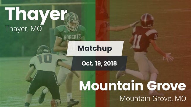 Watch this highlight video of the Thayer (MO) football team in its game Matchup: Thayer vs. Mountain Grove  2018 on Oct 19, 2018