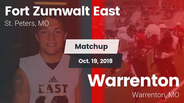 Watch this highlight video of the Fort Zumwalt East (St. Peters, MO) football team in its game Matchup: Fort Zumwalt East vs. Warrenton  2018 on Oct 19, 2018