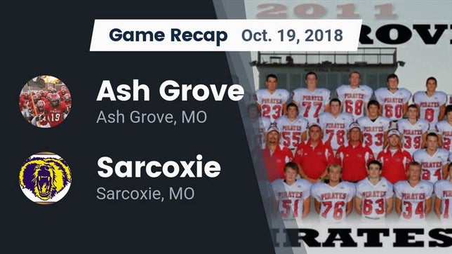 Watch this highlight video of the Ash Grove (MO) football team in its game Recap: Ash Grove  vs. Sarcoxie  2018 on Oct 19, 2018
