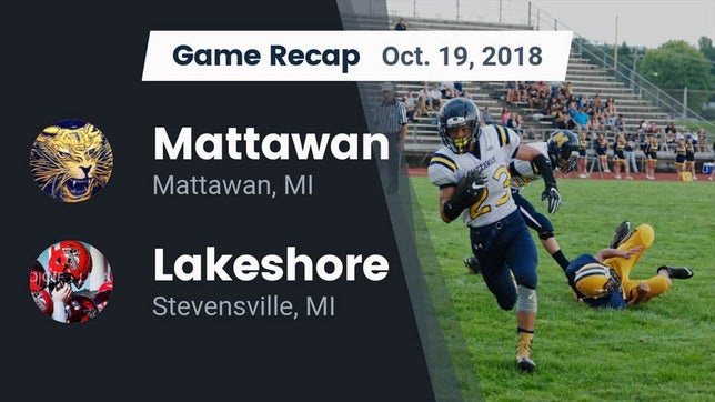 Watch this highlight video of the Mattawan (MI) football team in its game Recap: Mattawan  vs. Lakeshore  2018 on Oct 19, 2018