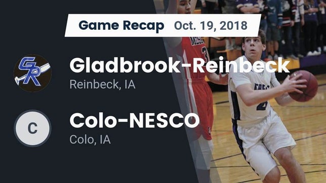 Watch this highlight video of the Gladbrook-Reinbeck (Reinbeck, IA) football team in its game Recap: Gladbrook-Reinbeck  vs. Colo-NESCO  2018 on Oct 19, 2018