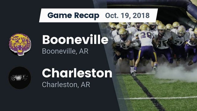 Watch this highlight video of the Booneville (AR) football team in its game Recap: Booneville  vs. Charleston  2018 on Oct 19, 2018