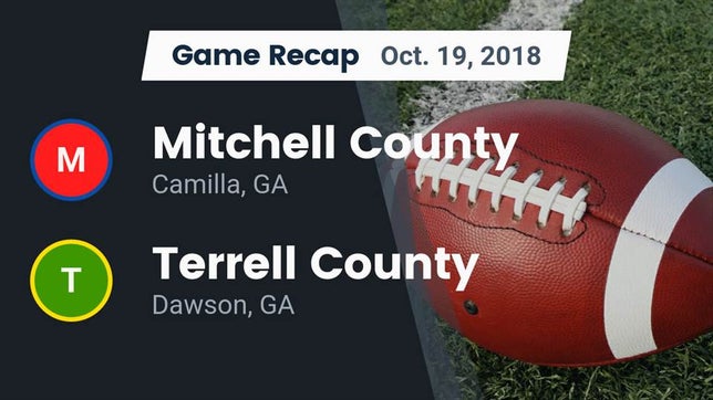 Watch this highlight video of the Mitchell County (Camilla, GA) football team in its game Recap: Mitchell County  vs. Terrell County  2018 on Oct 19, 2018