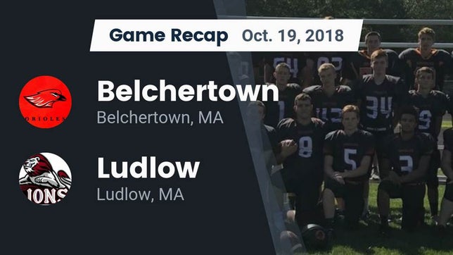 Watch this highlight video of the Belchertown (MA) football team in its game Recap: Belchertown  vs. Ludlow  2018 on Oct 19, 2018