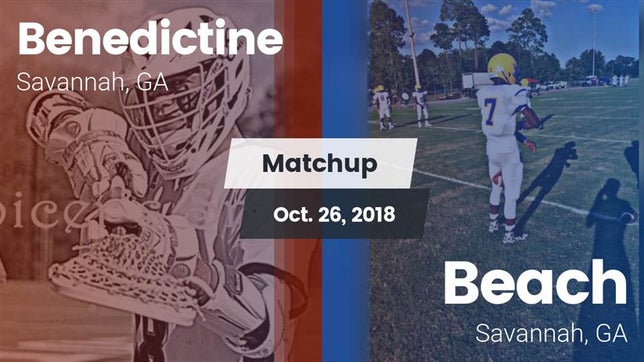 Watch this highlight video of the Benedictine (Savannah, GA) football team in its game Matchup: Benedictine vs. Beach  2018 on Oct 26, 2018