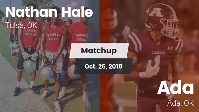 Watch this highlight video of the Hale (Tulsa, OK) football team in its game Matchup: Nathan Hale High vs. Ada  2018 on Oct 26, 2018