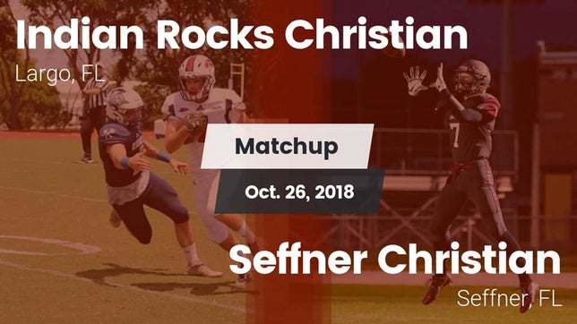 Watch this highlight video of the Indian Rocks Christian (Largo, FL) football team in its game Matchup: Indian Rocks vs. Seffner Christian  2018 on Oct 26, 2018