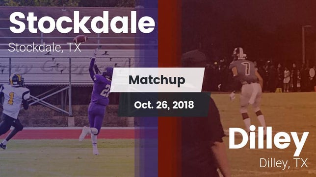 Watch this highlight video of the Stockdale (TX) football team in its game Matchup: Stockdale vs. Dilley  2018 on Oct 26, 2018