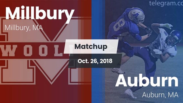 Watch this highlight video of the Millbury (MA) football team in its game Matchup: Millbury  vs. Auburn  2018 on Oct 26, 2018