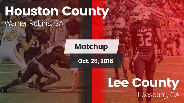 Watch this highlight video of the Houston County (Warner Robins, GA) football team in its game Matchup: Houston County High vs. Lee County  2018 on Oct 26, 2018