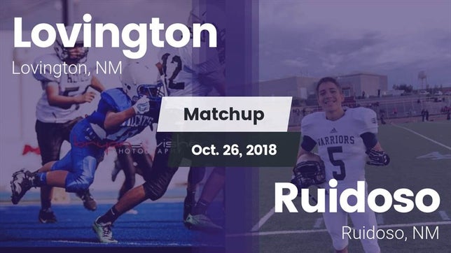 Watch this highlight video of the Lovington (NM) football team in its game Matchup: Lovington vs. Ruidoso  2018 on Oct 26, 2018