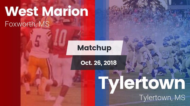 Watch this highlight video of the West Marion (Foxworth, MS) football team in its game Matchup: West Marion vs. Tylertown  2018 on Oct 26, 2018