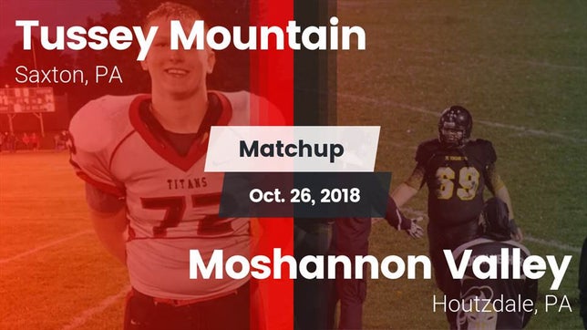 Watch this highlight video of the Tussey Mountain (Saxton, PA) football team in its game Matchup: Tussey Mountain vs. Moshannon Valley  2018 on Oct 26, 2018