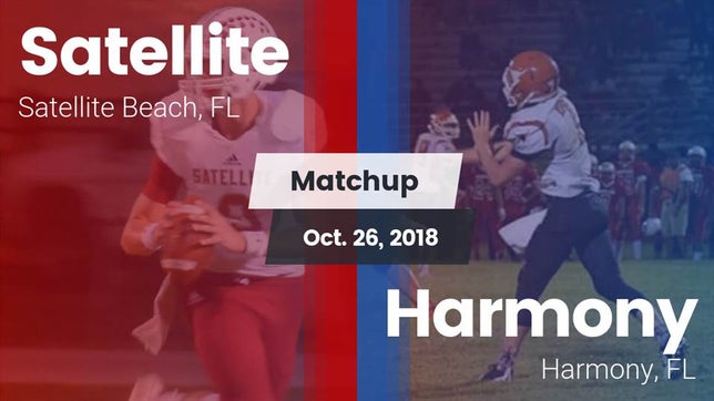 Watch this highlight video of the Satellite (Satellite Beach, FL) football team in its game Matchup: Satellite vs. Harmony  2018 on Oct 26, 2018