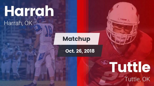 Watch this highlight video of the Harrah (OK) football team in its game Matchup: Harrah  vs. Tuttle  2018 on Oct 26, 2018