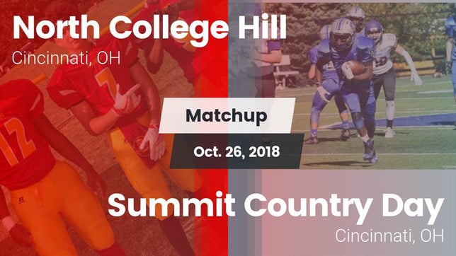 Watch this highlight video of the North College Hill (Cincinnati, OH) football team in its game Matchup: North College Hill H vs. Summit Country Day 2018 on Oct 26, 2018