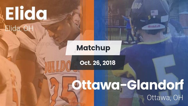 Watch this highlight video of the Elida (OH) football team in its game Matchup: Elida  vs. Ottawa-Glandorf  2018 on Oct 26, 2018