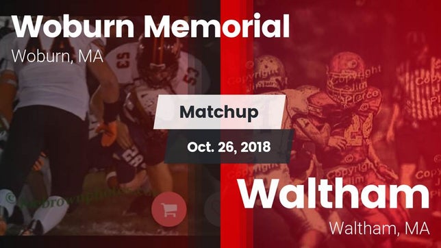 Watch this highlight video of the Woburn Memorial (Woburn, MA) football team in its game Matchup: Woburn Memorial vs. Waltham  2018 on Oct 26, 2018