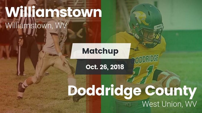 Watch this highlight video of the Williamstown (WV) football team in its game Matchup: Williamstown vs. Doddridge County  2018 on Oct 26, 2018
