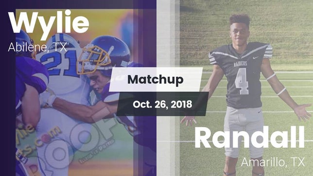 Watch this highlight video of the Wylie (Abilene, TX) football team in its game Matchup: Wylie  vs. Randall  2018 on Oct 26, 2018