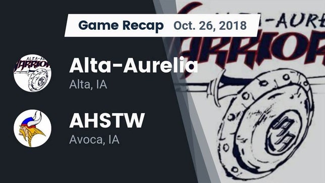 Watch this highlight video of the Alta-Aurelia (Alta, IA) football team in its game Recap: Alta-Aurelia  vs. AHSTW  2018 on Oct 26, 2018