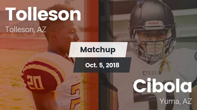 Watch this highlight video of the Tolleson (AZ) football team in its game Matchup: Tolleson vs. Cibola  2018 on Oct 5, 2018