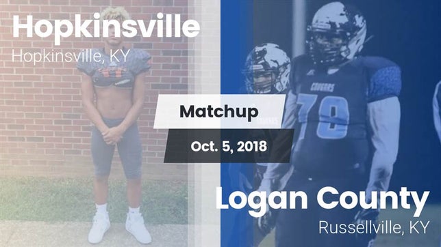 Watch this highlight video of the Hopkinsville (KY) football team in its game Matchup: Hopkinsville vs. Logan County  2018 on Oct 5, 2018