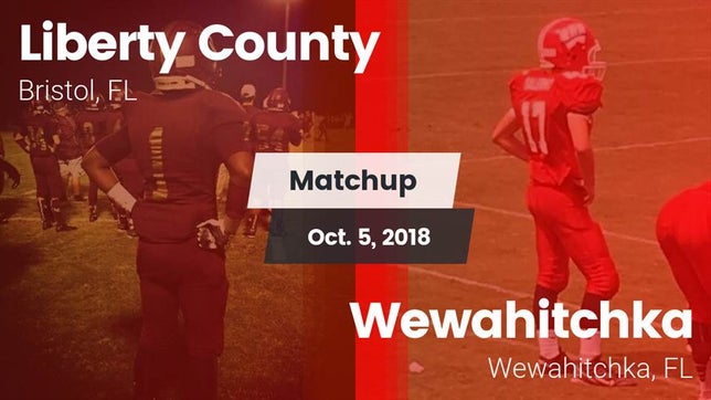 Watch this highlight video of the Liberty County (Bristol, FL) football team in its game Matchup: Liberty County vs. Wewahitchka  2018 on Oct 5, 2018