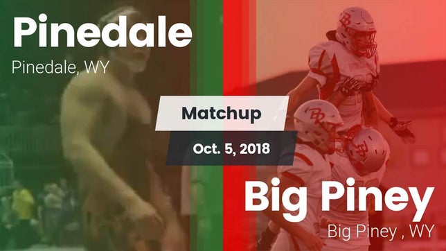 Watch this highlight video of the Pinedale (WY) football team in its game Matchup: Pinedale  vs. Big Piney  2018 on Oct 5, 2018