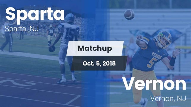 Watch this highlight video of the Sparta (NJ) football team in its game Matchup: Sparta vs. Vernon  2018 on Oct 5, 2018