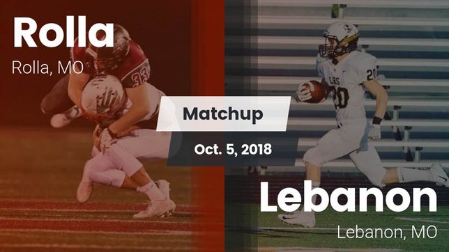 Watch this highlight video of the Rolla (MO) football team in its game Matchup: Rolla  vs. Lebanon  2018 on Oct 5, 2018