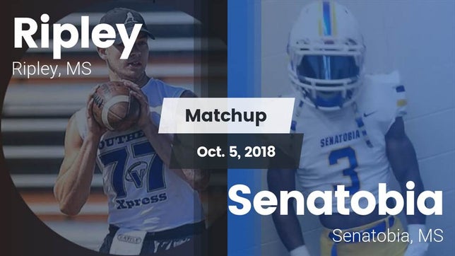 Watch this highlight video of the Ripley (MS) football team in its game Matchup: Ripley  vs. Senatobia  2018 on Oct 5, 2018
