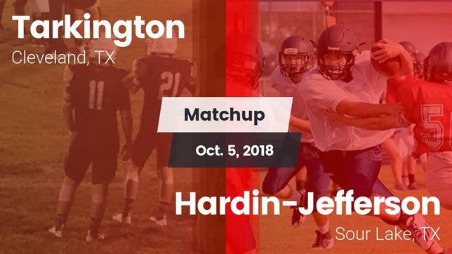 Watch this highlight video of the Tarkington (Cleveland, TX) football team in its game Matchup: Tarkington High vs. Hardin-Jefferson  2018 on Oct 5, 2018