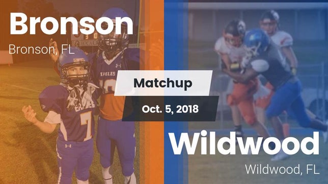 Watch this highlight video of the Bronson (FL) football team in its game Matchup: Bronson vs. Wildwood  2018 on Oct 5, 2018